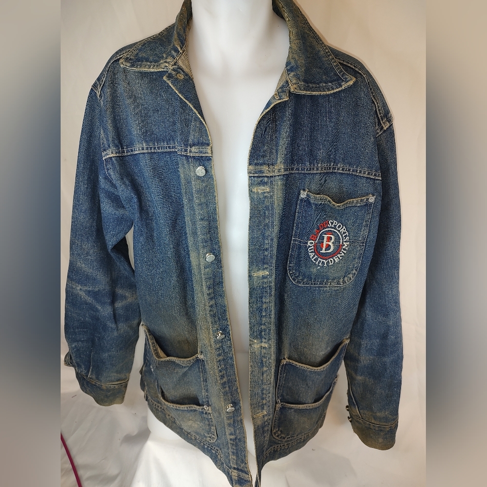 Vintage Badu Jeans Denim Jacket Barn Coat Men's Size L